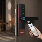 Ozone Morphy Life Lite 6 Wi-Fi Smart Door Lock with 4-way access | Door Thickness: 30-50 mm (Antique Copper)
