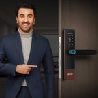 Ozone Morphy Life Lite 6 Wi-Fi Smart Door Lock with 4-way access | Door Thickness: 30-50 mm (Antique Copper)