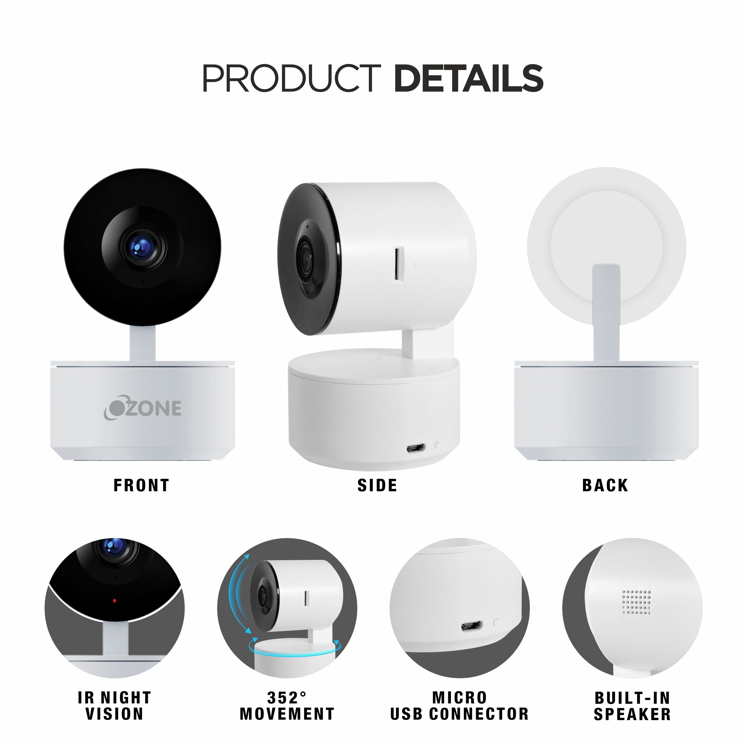 Ozone Smart Indoor PTZ Camera - Ozone Group