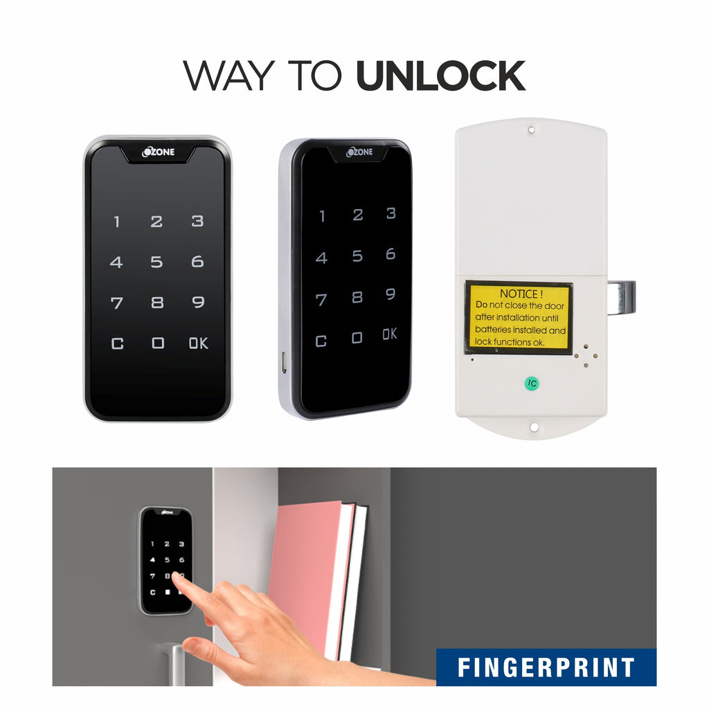 Ozone 201 Life Smart Furniture Lock with Password Access | For Wooden/Metal Cabinets & Wardrobes - Ozone Group