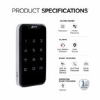 Ozone 201 Life Smart Furniture Lock with Password Access | For Wooden/Metal Cabinets & Wardrobes - Ozone Group