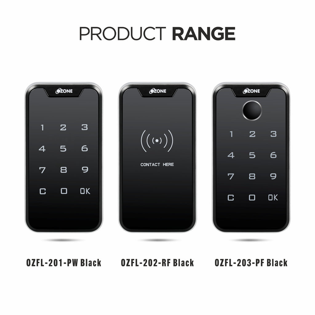 Ozone Smart Furniture Lock with RFID Access | For Wooden/Metal Cabinets & Wardrobes - Ozone Group