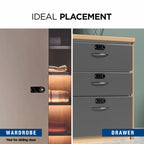 Ozone 301 Horizontal Smart Furniture Lock with Password & Key Access | For Wooden/Metal Cabinets & Wardrobes - Ozone Group