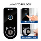 Ozone Smart Furniture Lock with Fingerprint & Key Access | For Wooden/Metal Cabinets & Wardrobes - Ozone Group