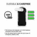Ozone Smart Furniture Lock with Fingerprint & Key Access | For Wooden/Metal Cabinets & Wardrobes - Ozone Group