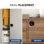 Ozone Smart Furniture Lock with Fingerprint Access for Wooden Cabinets, Wardrobes & Drawers - Ozone Group