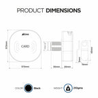 Ozone Smart Furniture Lock with RFID Access | For Single/Multiple Metal/Wooden Drawers, Cabinets and Wardrobes - Ozone Group