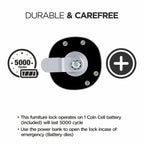 Ozone Smart Furniture Lock with RFID Access | For Single/Multiple Metal/Wooden Drawers, Cabinets and Wardrobes - Ozone Group