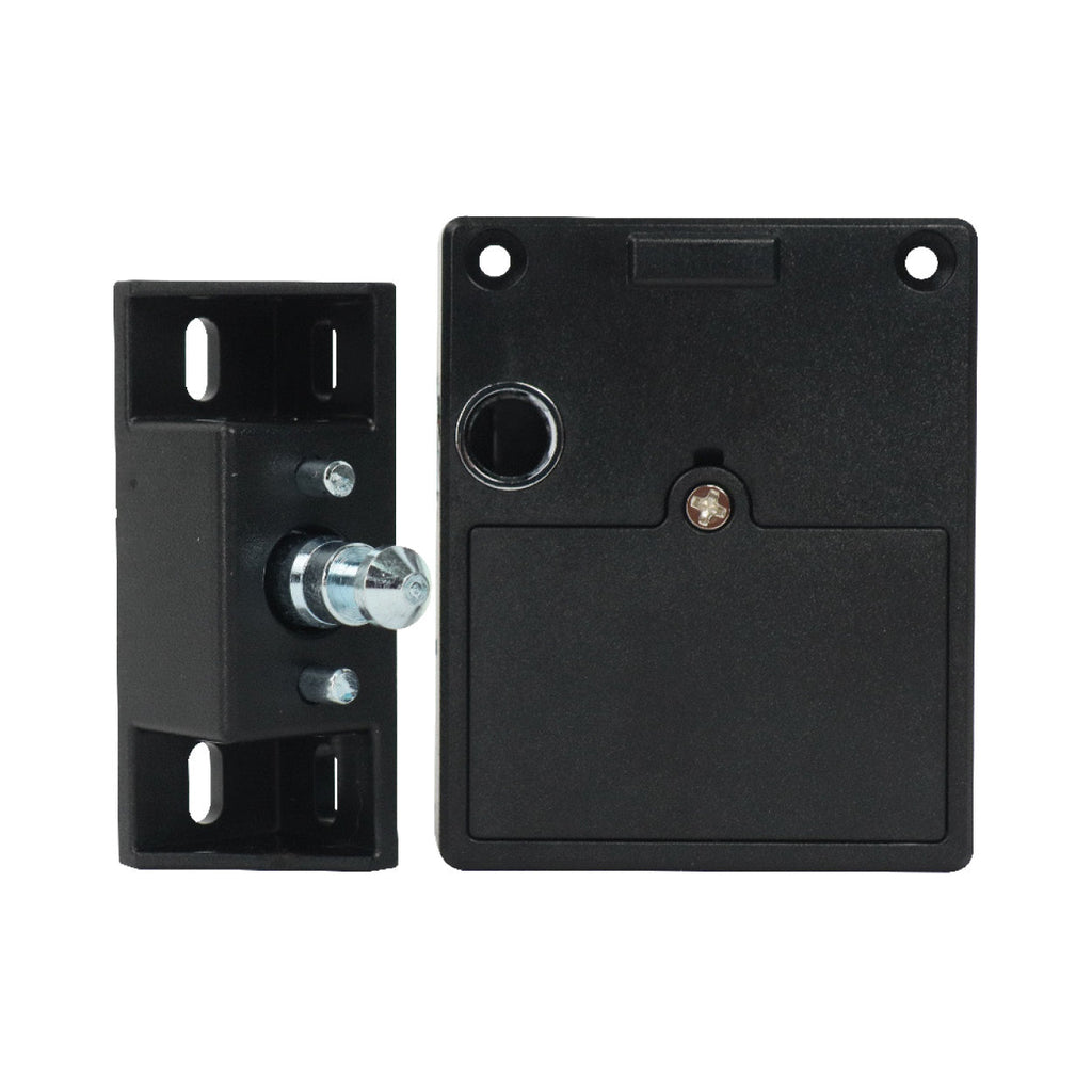 Ozone Invisible Furniture Lock with RFID Card Access | Door Thickness: 5-25 mm (Black) - Ozone Group