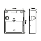 Ozone Invisible Furniture Lock with RFID Card Access | Door Thickness: 5-25 mm (Black) - Ozone Group