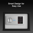 Ozone 7.9 Litres Digital Safe Locker for Home & Office – Digital Lock, 1-Way Unlocking (Password), Size: 200H x 300W x 200D mm, Weight: 5.15kg, 2-Year Warranty - Ozone Group