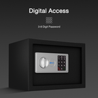 Ozone 7.9 Litres Digital Safe Locker for Home & Office – Digital Lock, 1-Way Unlocking (Password), Size: 200H x 300W x 200D mm, Weight: 5.15kg, 2-Year Warranty - Ozone Group