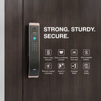 Ozone 3D Facial and Palm Recognition Smart Door Lock with 6-way access | Door Thickness: 45-120 mm - Ozone Group