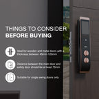 Ozone 3D Facial and Palm Recognition Smart Door Lock with 6-way access | Door Thickness: 45-120 mm - Ozone Group