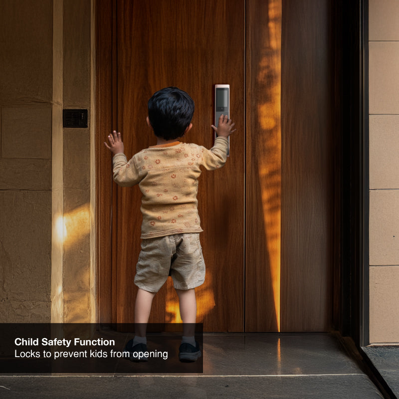 Ozone 3D Facial and Palm Recognition Smart Door Lock with 6-way access | Door Thickness: 45-120 mm - Ozone Group