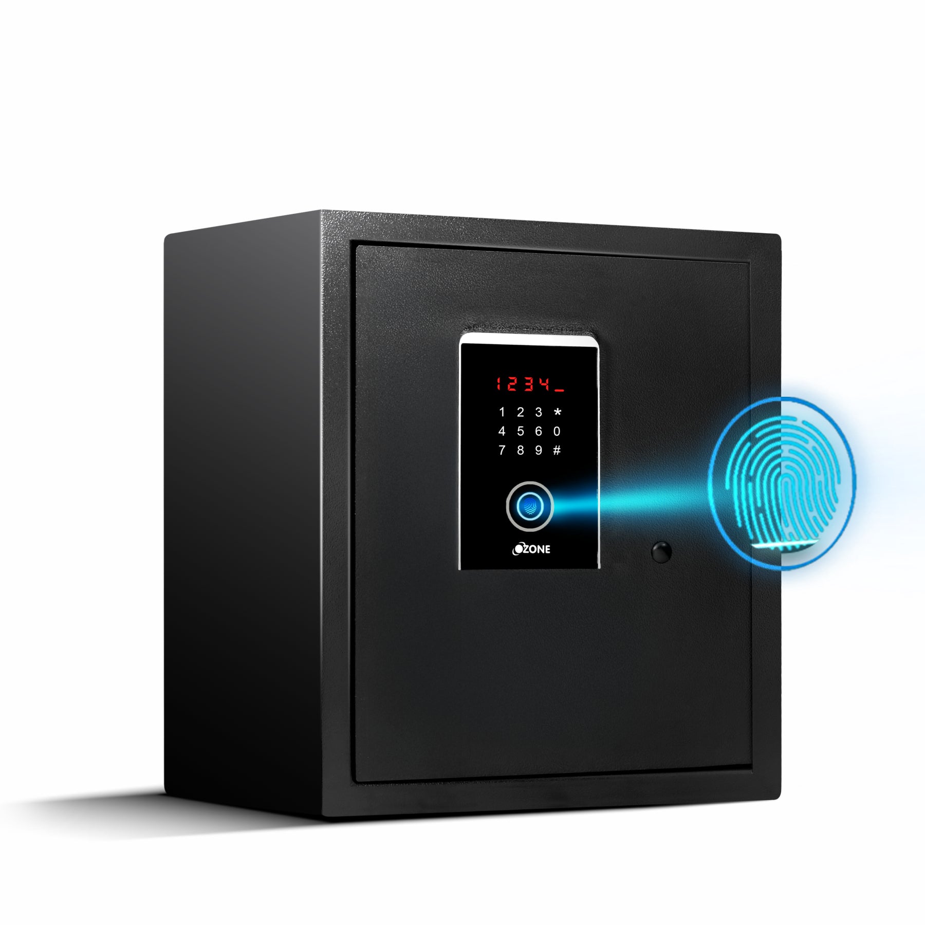 Ozone 40 Litres Fingerprint Safe Locker for Home & Office – Fingerprint Lock, 2-in-1 Unlocking (Fingerprint & Password), Size: 420H x 350W x 360D mm, Weight: 20.4kg, 2-Year Warranty