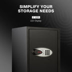 Ozone 55 Litres Digital Safe Locker for Home & Office – Digital Lock, 1-Way Unlocking (Password), Size: 555H x 350W x 360D mm, Weight: 23.8kg, 2-Year Warranty - Ozone Group