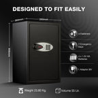 Ozone 55 Litres Digital Safe Locker for Home & Office – Digital Lock, 1-Way Unlocking (Password), Size: 555H x 350W x 360D mm, Weight: 23.8kg, 2-Year Warranty - Ozone Group