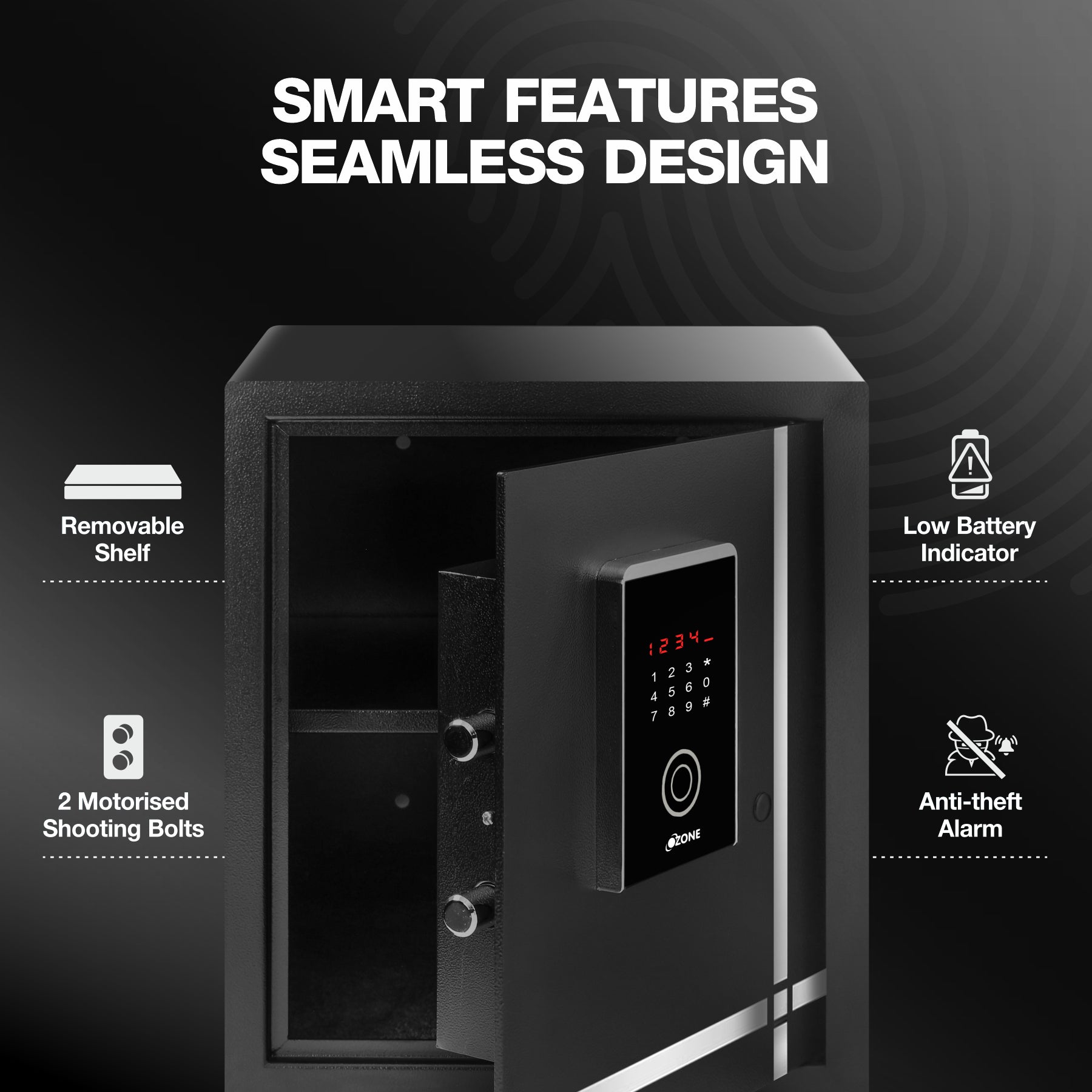 Buy Ozone Safilo Bio - 1 - 40L Digital Safe Locker - Ozokart