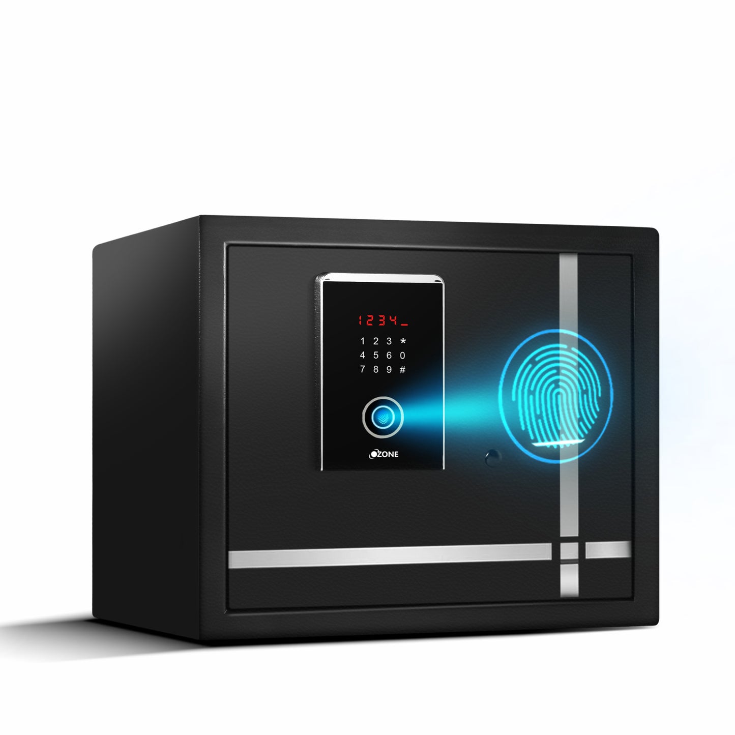 Ozone 40.8 Litres Fingerprint Safe Locker for Home & Office – Fingerprint Lock, 2-in-1 Unlocking (Fingerprint & Password), Size: 350H x 400W x 350D mm, Weight: 21.3kg, 2-Year Warranty