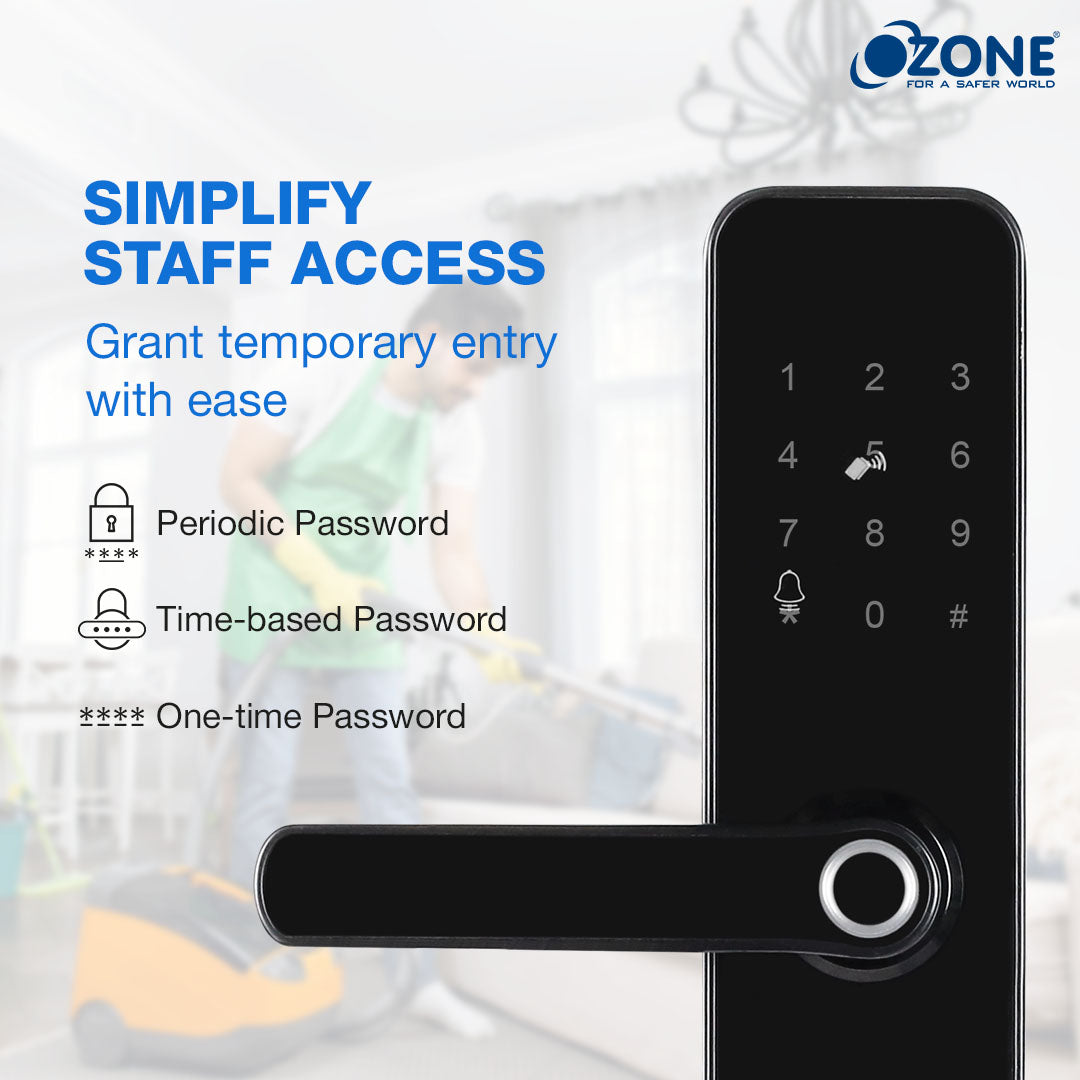 Buy Ozone OZ-FDL-04-Life Std Black Digital Door Locks | Ozokart