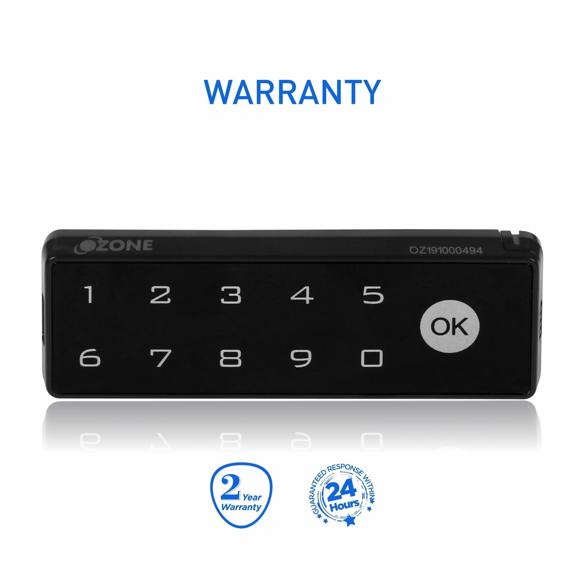 Ozone OZFL-601-PW, Electronic Furniture Lock (Black) - Ozone Group