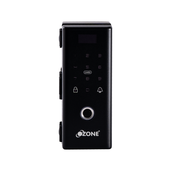Ozone OZ-FGL-Life G2G Smart Door Lock with 4-way Access | For Glass Doors (Black)